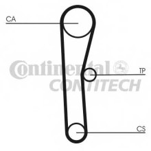 Ремень ГРМ ContiTech для Toyota Carina / Celica / Corolla Zaz Chance (2005-2014