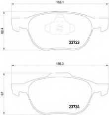 Колодки тормозные передние комплект Textar для Ford Focus II / III, Mazda 3, Volvo S40 Колодки тормозные передние комплект Textar для Ford Focus II / III, Mazda 3, Volvo S40