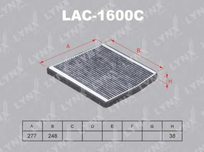 Фильтр салона Lynx для Volvo S60 / S80 / V70 / XC70 / XC90 УГОЛЬНЫЙ, Metaco 1010-051 - не угольный
