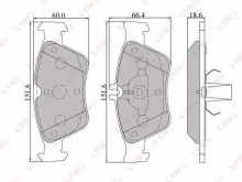 Колодки тормозные передние комплект Lynx MB W202, W210 95>>, C208 97> 19.5ММ Колодки тормозные передние комплект Lynx MB W202, W210 95>>, C208 97> 19.5ММ