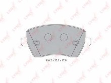 Колодки тормозные передние комплект Lynx для Nissan / Renault / Lada Logan MCV / Largus c тормозной системой TRW