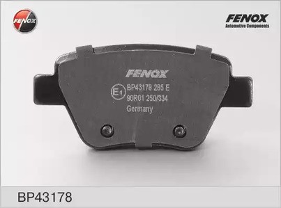 Колодки тормозные задние дисковые комплект FENOX для Audi A3 [8P1] / [8PA] / VW Golf VI / Scirocco (2008>)