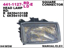 Фара правая Depo для VW Polo Classic 94-99 H4 / седан / универсал Фара правая Depo для VW Polo Classic 94-99 H4 / седан / универсал