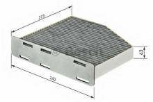 Фильтр салона BOSCH для Volvo S60 / S80 / V70 / XC70 / XC90 УГОЛЬНЫЙ, Metaco 1010-051 - не угольный Фильтр салона BOSCH для Volvo S60 / S80 / V70 / XC70 / XC90 УГОЛЬНЫЙ, Metaco 1010-051 - не угольный