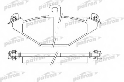 Колодки тормозные задние дисковые комплект Patron для Renault Laguna 93> / R21