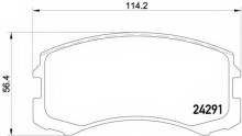 Колодки тормозные передние комплект Mintex для Mitsubishi Lancer (CS) (2003-2006) Колодки тормозные передние комплект Mintex для Mitsubishi Lancer (CS) (2003-2006)