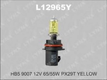 Лампа Lynx для .ЛАМПА ГАЛОГЕННАЯ (HB5) (9007) 12V 65 / 55W PX29T Yellow)