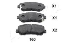 Колодки тормозные передние комплект Ashika для Nissan Qashqai (J11) (2014>)