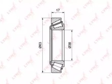 Подшипник ступицы (комплект) Lynx для Kia Pride / RIO / Mazda 121 (DB) / Demio DW