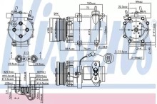 Компрессор системы кондиционирования Nissens для Ford Europa 1.4-1.6L Компрессор системы кондиционирования Nissens для Ford Europa 1.4-1.6L