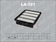 Фильтр воздушный Lynx для Mitsubishi Galant 97> Фильтр воздушный Lynx для Mitsubishi Galant 97>