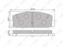 Колодки тормозные задние дисковые комплект Lynx для Mazda 6 / 323 / 626 GD / GE