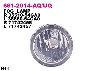 Фара противотуманная правая Depo для Suzuki Liana 2001> / SX4 2006>