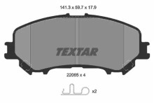 Колодки тормозные передние комплект Textar для Nissan Qashqai (J11) (2014>) Колодки тормозные передние комплект Textar для Nissan Qashqai (J11) (2014>)