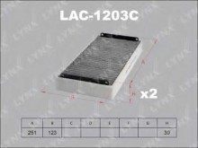 Фильтр салона Lynx MB W210 / 220 с климатконтролем, наружный, к-кт 2 шт Фильтр салона Lynx MB W210 / 220 с климатконтролем, наружный, к-кт 2 шт