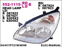 Фара левая Depo для Citroen C5 01-04 H4+H7 / с эл / регулировкой Фара левая Depo для Citroen C5 01-04 H4+H7 / с эл / регулировкой