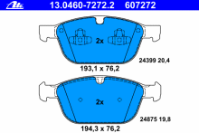 Колодки тормозные передние комплект ATE для Volvo XC60 (2008>) XC90 2009> Колодки тормозные передние комплект ATE для Volvo XC60 (2008>) XC90 2009>