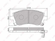 Колодки тормозные передние комплект Lynx для Subaru Forester (S10) (1997-2000) Колодки тормозные передние комплект Lynx для Subaru Forester (S10) (1997-2000)