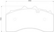 Колодки тормозные задние дисковые комплект Textar для BPW ECO MAX (1996>)