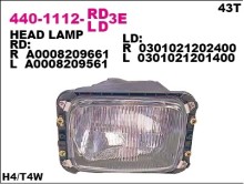 Фара левая Depo для MB 207D-410 81-95 H4