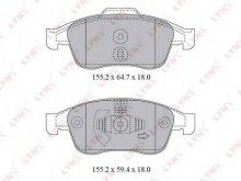 Колодки тормозные передние комплект Lynx для Renault Fluence (2010>) / Megane III (2009>) Колодки тормозные передние комплект Lynx для Renault Fluence (2010>) / Megane III (2009>)