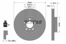 Диск тормозной передний вентилируемый Textar для BMW X6 E71 (2008-2014) Диск тормозной передний вентилируемый Textar для BMW X6 E71 (2008-2014)