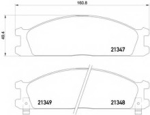 Колодки тормозные передние комплект Mintex для Nissan Terrano Urvan / Vanette с датчиком износа Колодки тормозные передние комплект Mintex для Nissan Terrano Urvan / Vanette с датчиком износа