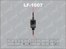 Фильтр топливный Lynx для Ford Fusion (2002>) / Fiesta (2001-2007) Фильтр топливный Lynx для Ford Fusion (2002>) / Fiesta (2001-2007)
