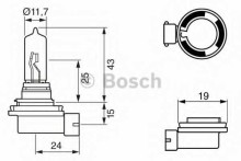 Лампа BOSCH H9 12V-65W PGJ19-5 V=12, W=65, H9, белый PGJ19-5 Лампа BOSCH H9 12V-65W PGJ19-5 V=12, W=65, H9, белый PGJ19-5