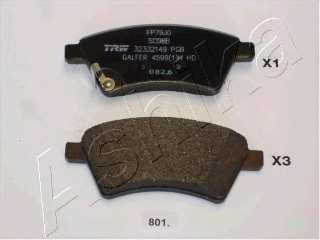 Колодки тормозные передние комплект Ashika для Suzuki SX4 (2006>)