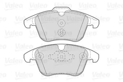 Колодки тормозные передние комплект Valeo для Galaxy (2006>) / Freelander 2 (2007>)