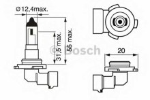 Лампа BOSCH H10 12V-42W PY20d Лампа BOSCH H10 12V-42W PY20d