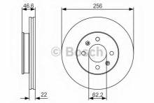 Диск тормозной передний вентилируемый BOSCH для Hyundai Accent IV (2010>) Диск тормозной передний вентилируемый BOSCH для Hyundai Accent IV (2010>)