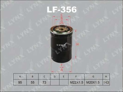 Фильтр топливный Lynx для Mitsubishi Pajero 3.2 16V 00>