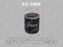Фильтр масляный Lynx для Audi 80 / A4 / 6 / 8 / VW Passat B5 / B6 Фильтр масляный Lynx для Audi 80 / A4 / 6 / 8 / VW Passat B5 / B6