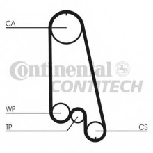 Комплект ремня ГРМ ContiTech для Opel Astra F / G / Corsa A / B / Vectra A / B 111з. / 17mm Комплект ремня ГРМ ContiTech для Opel Astra F / G / Corsa A / B / Vectra A / B 111з. / 17mm