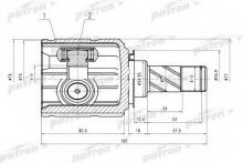 ШРУС внутренний передний Patron для Opel Corsa C (2000-2006) / Meriva (2003-2010) Z18XE,Y13DT,Z13DT,Z13DTJ,Y17DT ШРУС внутренний передний Patron для Opel Corsa C (2000-2006) / Meriva (2003-2010) Z18XE,Y13DT,Z13DT,Z13DTJ,Y17DT