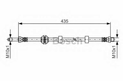 Шланг тормозной передний BOSCH для Seat Ibiza / VW Golf III / Vento L=435mm
