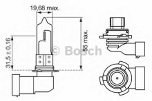 Лампа BOSCH для HB4 12V-55W Blue Vision Ultra Лампа BOSCH для HB4 12V-55W Blue Vision Ultra