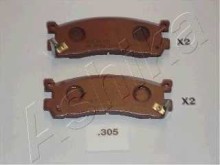 Колодки тормозные задние дисковые комплект Ashika для Mazda MPV I (LV) (1988-1999) / Subaru Legacy (B10) (1989-1992) Колодки тормозные задние дисковые комплект Ashika для Mazda MPV I (LV) (1988-1999) / Subaru Legacy (B10) (1989-1992)