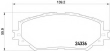 Колодки тормозные передние комплект Textar для Toyota RAV4 2005> / Corolla 2006> 139.2x55.5x17.5 Колодки тормозные передние комплект Textar для Toyota RAV4 2005> / Corolla 2006> 139.2x55.5x17.5