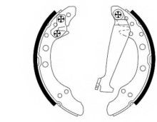 Колодки барабанные комплект Textar для VW Golf II / Audi 80 / Chery Amulet