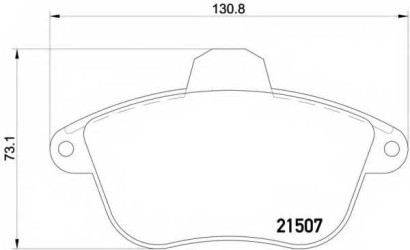 Колодки тормозные передние комплект Mintex для Peugeot 605 2.0-3.0 90-97