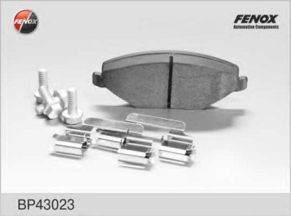 Колодки тормозные передние комплект FENOX для VW Polo RUS, Skoda Fabia / Rapid
