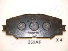 Колодки тормозные передние комплект Ashika для Toyota RAV4 2005> / Corolla 2006> 139.2x55.5x17.5 Колодки тормозные передние комплект Ashika для Toyota RAV4 2005> / Corolla 2006> 139.2x55.5x17.5