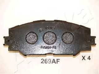 Колодки тормозные передние комплект Ashika для Toyota RAV4 2005> / Corolla 2006> 139.2x55.5x17.5
