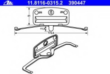 Пружина переднего суппорта ATE для BMW E90 / E34 / E60 / X1 E84 Пружина переднего суппорта ATE для BMW E90 / E34 / E60 / X1 E84