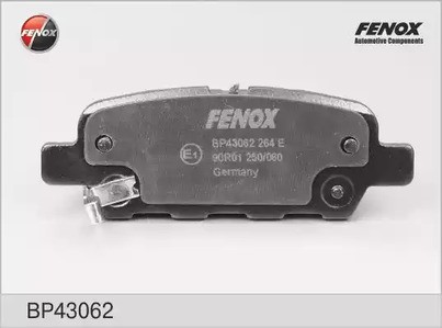 Колодки тормозные задние дисковые комплект FENOX для Nissan Teana Qashqai Tiida