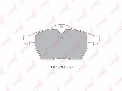 Колодки тормозные передние комплект Lynx для Opel Vectra B, Saab 900 93-98