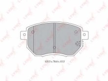 Колодки тормозные передние комплект Lynx для Nissan Infiniti FX35 03>